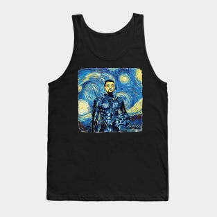 Black panther Van Gogh Style Tank Top